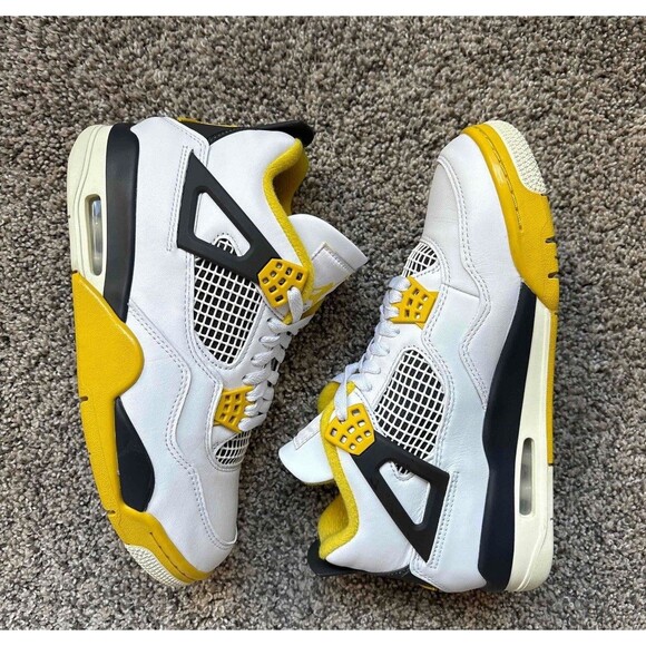 Nike Air Jordan 4 Retro Vivid Sulfur Size 8 Women’s - Picture 9 of 9